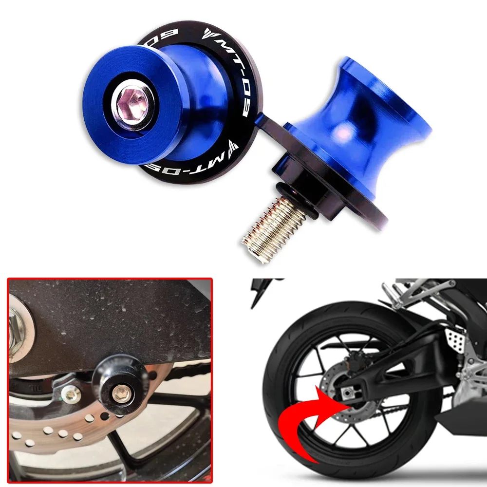 

Fit For YAMAHA MT09 MT-09 MT 09 FZ 09 SP 2017-2022 Swingarm Spools Rear Stand 6MM Motorcycle Stand Screw Swingarm Spools Slider