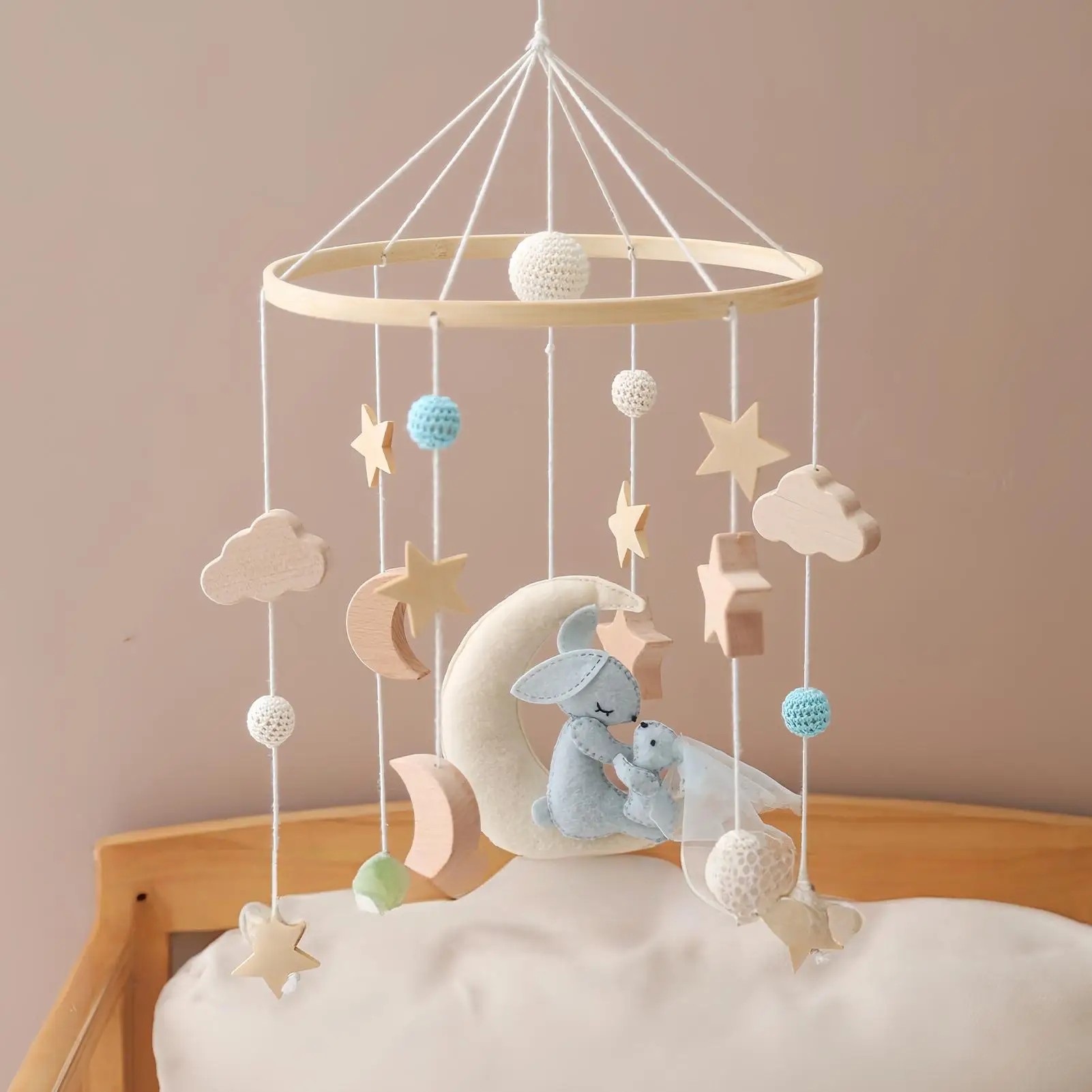 Krippe Mobile Hangable Kinderwagen Krippe Spielzeug Drehbare Beruhigende Spielzeug Für Laufstall Kinder Kinderpflege Anbieter Baby Dusche Neue Eltern