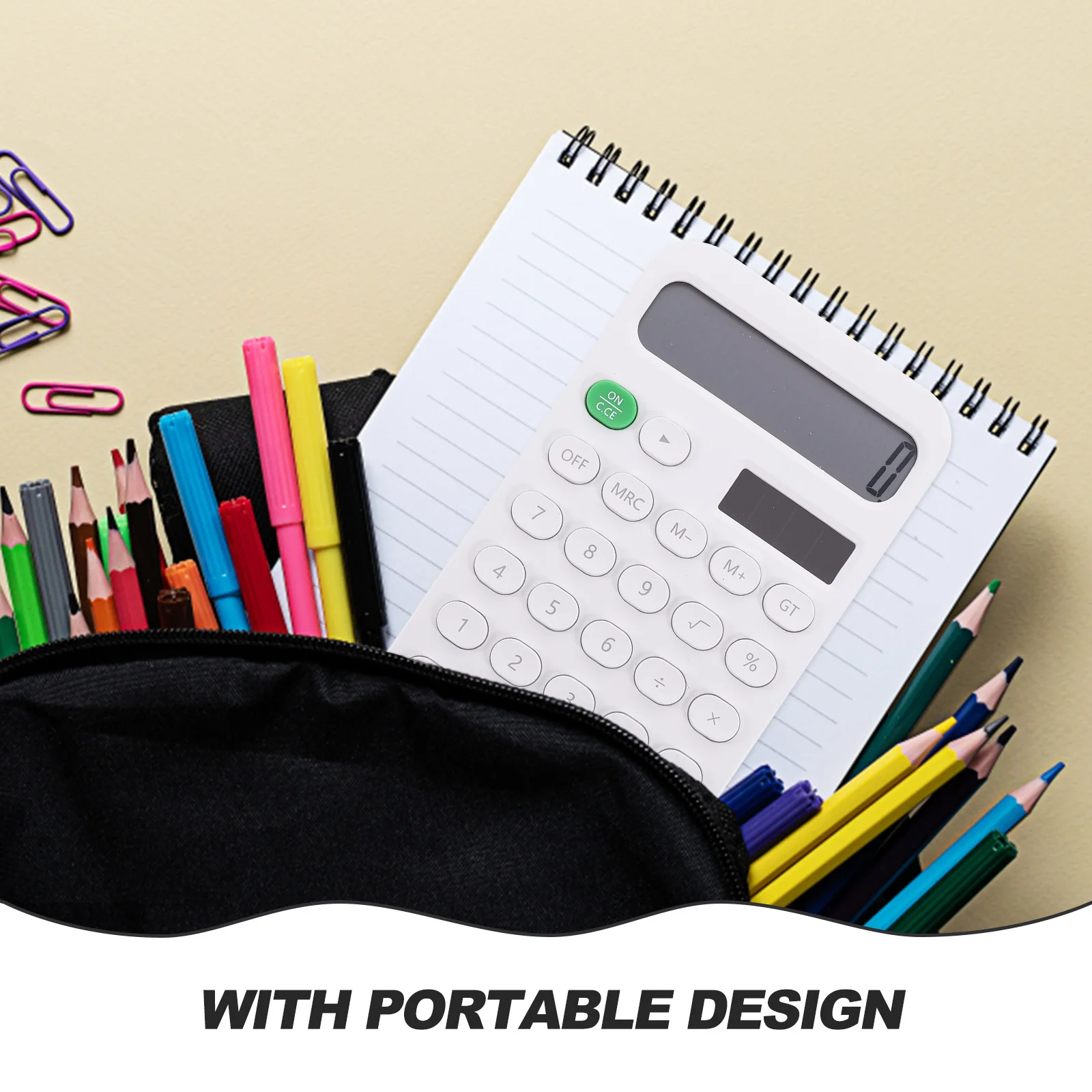 آلة حاسبة صغيرة على سطح الطاولة، رقم شاشة LCD محمولة للمنزل والمكتب، آلة حاسبة مكتبية بسيطة ومريحة