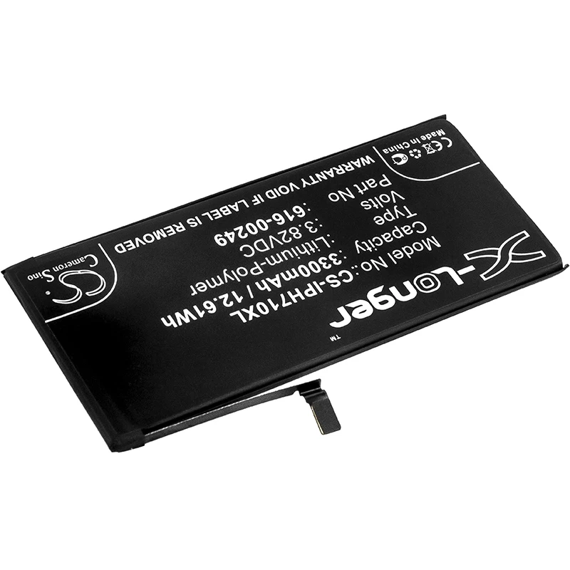 3300mAh SmartPhone Battery For Apple:616-00249,616-00252,iPhone 7 Plus,A1661,A1784,A1785,A1786,--+Toolkit--Li-Polymer--3.82V