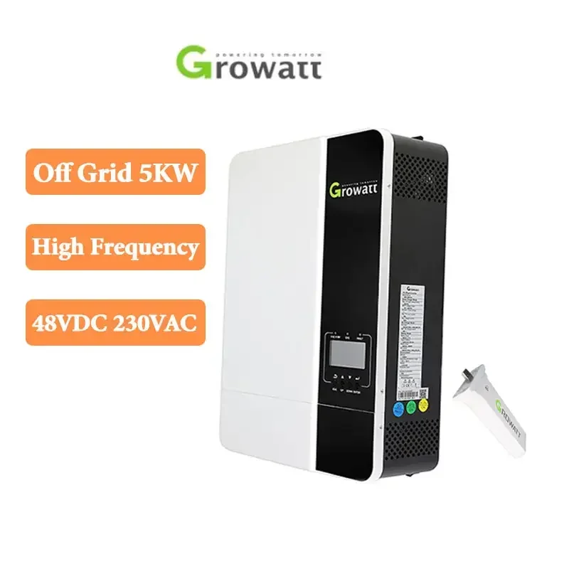 Growatt 5000es Off- Grid controlador carga Solar Mppt 5KW Power Inverter With Lithium/lead Acid Battery