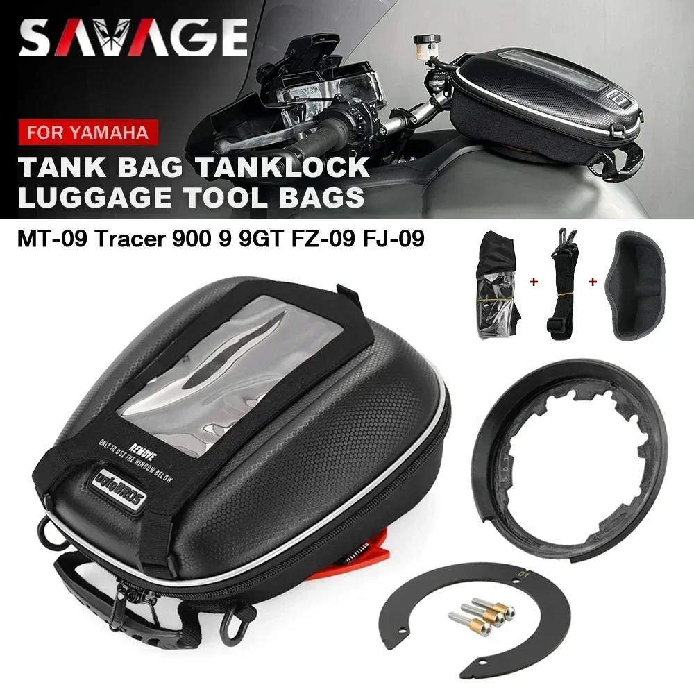 Fuel Tank Bag Luggage For YAMAHA MT09 MT-09 SP Tracer 9 900 GT 9GT MT03 MT25 FZ25 Fazer 250 Motorcycle Tanklock Racing Backpack