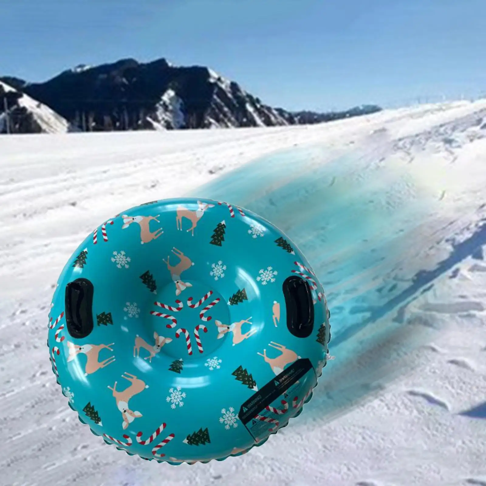 

Зимний семейный обруч, холодостойкий буксировочный обруч, складной Рождественский обруч для снега, 35 дюймов, для катания на санях, надувной сани для снега