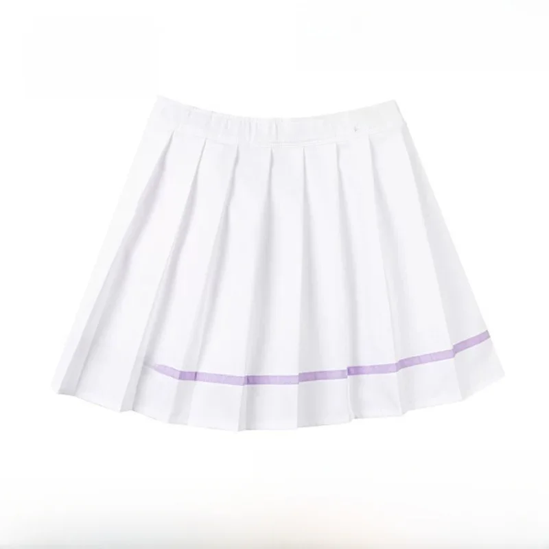 Saia Curta de Secagem Rápida para Meninas, Saia de Meio Corpo em Poliéster Bicolor para Primavera e Outono 361 °   Roupas Inf...
