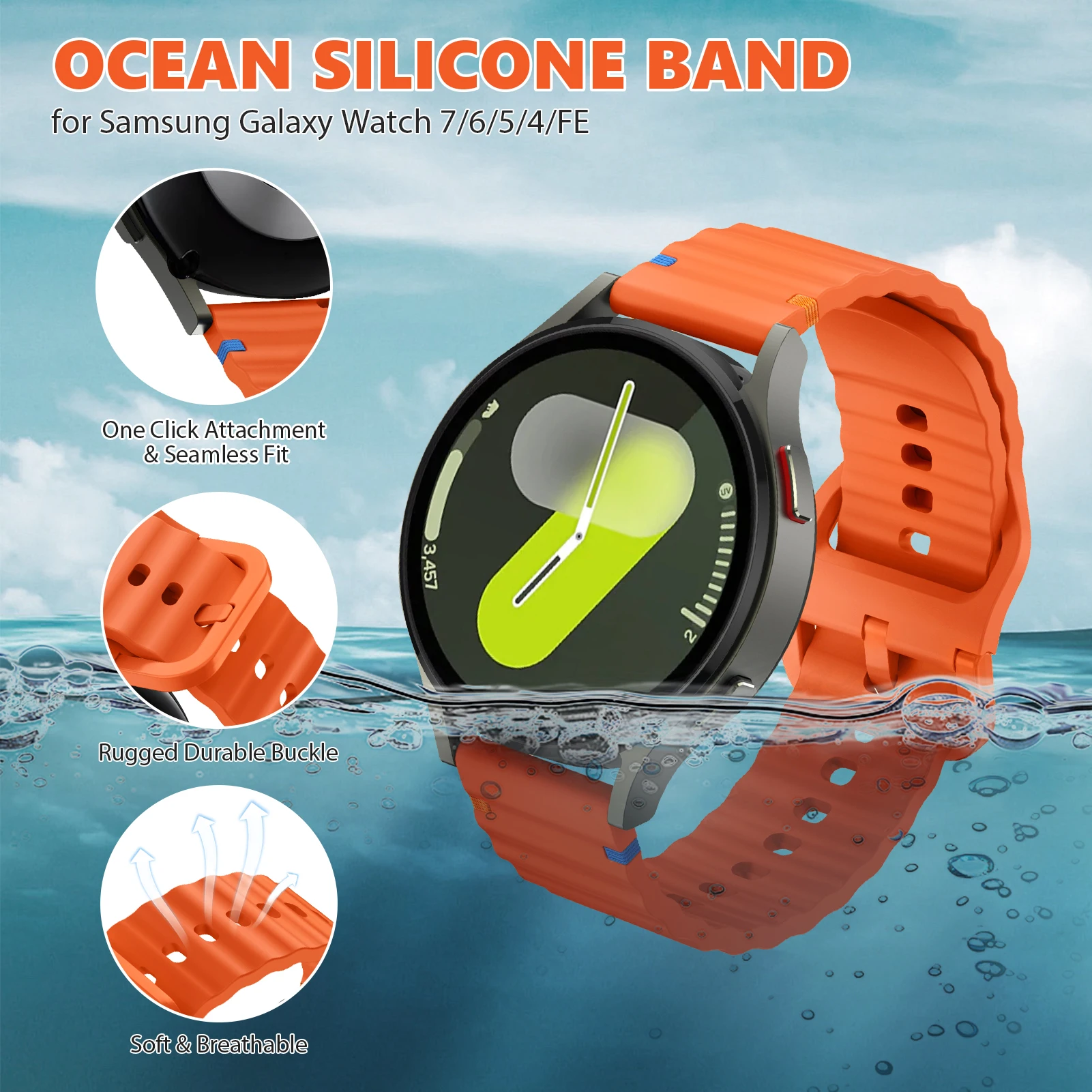 18mm/22mm watch Straps For Hua - Smartwatch Samsung Watches For Men ulasan dan harga