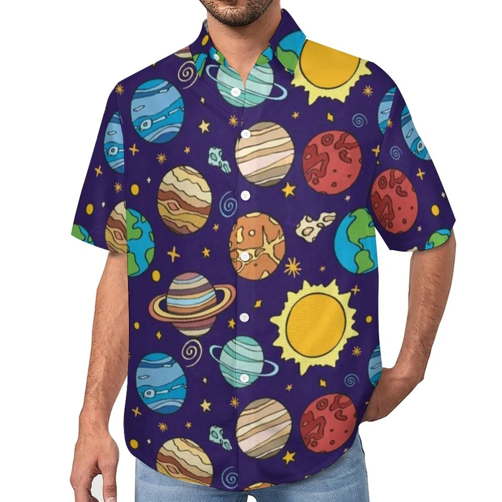 Chemise Hawaïenne Imprimée en 3D pour Homme, Streetwear Décontracté à Manches Courtes, Vêtement de Plage, Surf, à la Mode, Été