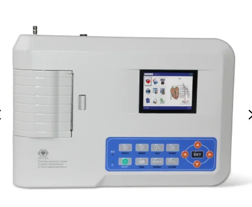 ICU Medical equipment portable 3 channel /EKG electrocardiogram machine