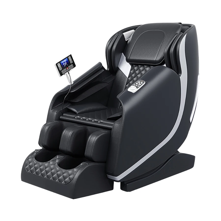 Sillón de masaje Airbags de cuerpo completo de gravedad cero Altavoz Bluetooth Masaje de pies Shiatsu