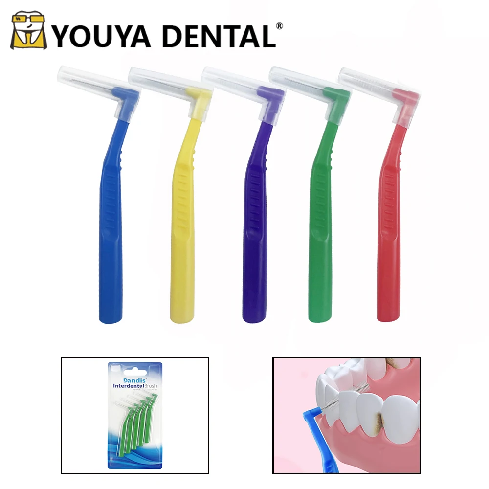 

Orthodontic Interdental Brush for Teeth Cleaning Soft Bristles Orthodontic Toothbrush Clean Between Teeth LShape Soft Mini Brush