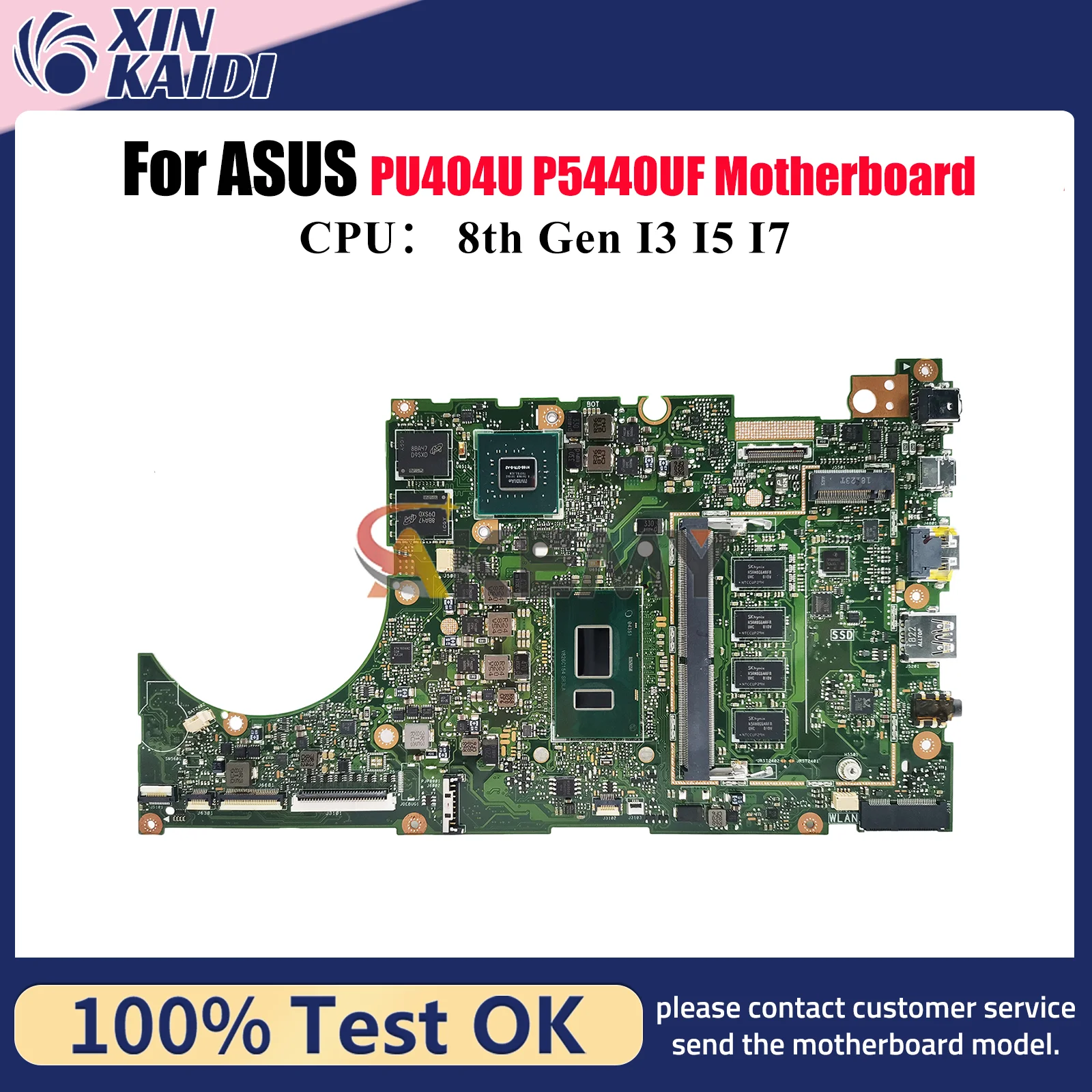 

P5440UF Материнская плата для ноутбука ASUS ProArt P5440UF PU404U P5440U Материнская плата для ноутбука с процессором I3 I5 I7 100% тестирование ОК быстрая доставка