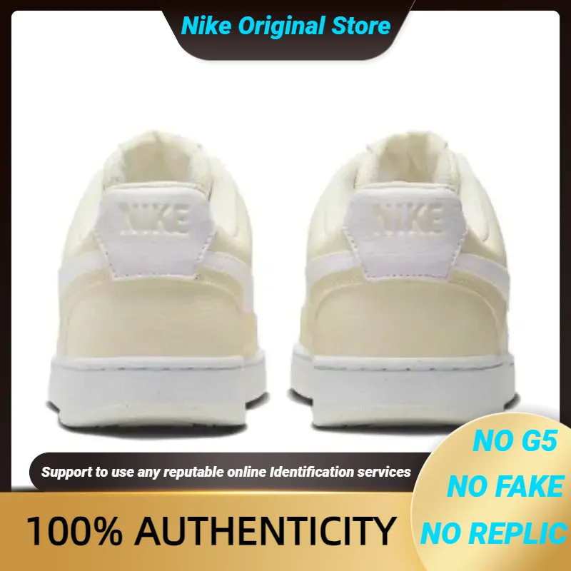 

Nike Women's Court Vision Low Next Nature 'Pale Ivory' Sneakers shoes FV9952-100 With Original Box