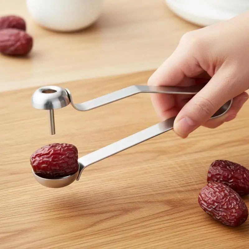 Stainless Steel Cherry Seed Remover Cutter Kitchen Gadgets Vegetable Tool Apples Red Dates Corers Twist Fruit Core Remove Pit..