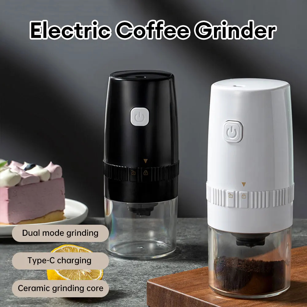 

Electric Coffee Bean Grinder Mill Type-C Charging Kitchen Cereal Nuts Beans Spices Grains Grinder Machine Home Coffee Grinder