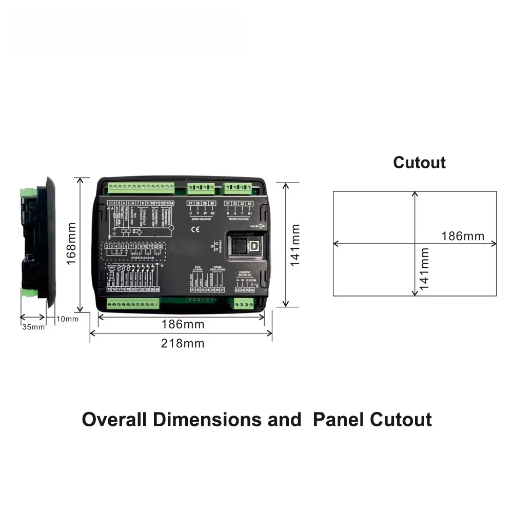 Module de commande CLE8120N pour générateur diesel série ZHONGLING, contrôleur électrique, panneau de commande automobile