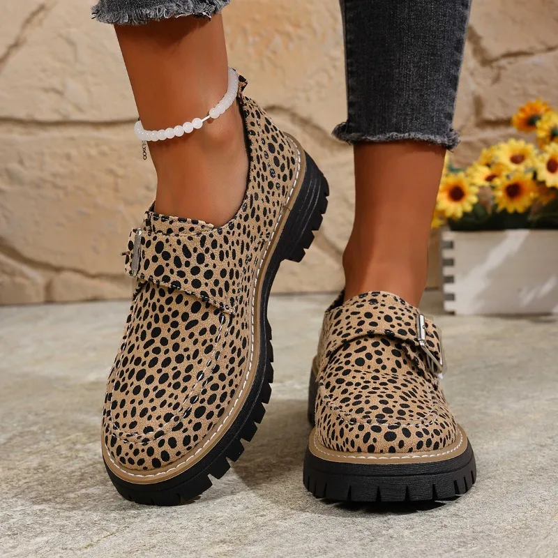 

Women Fashionable and High-quality Spring Autumn Women's Retro Shoes New Loafers Flat Non-slip with Soft Sole Single Shoes