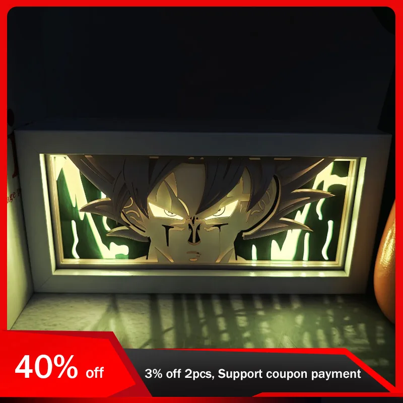 

Dragon Ball 3D Anime Light Box Led Super Saiyan Cartoon Peripherals Night Lamp Bedroom Decor Holiday Gifts Desktop Ornaments Toy