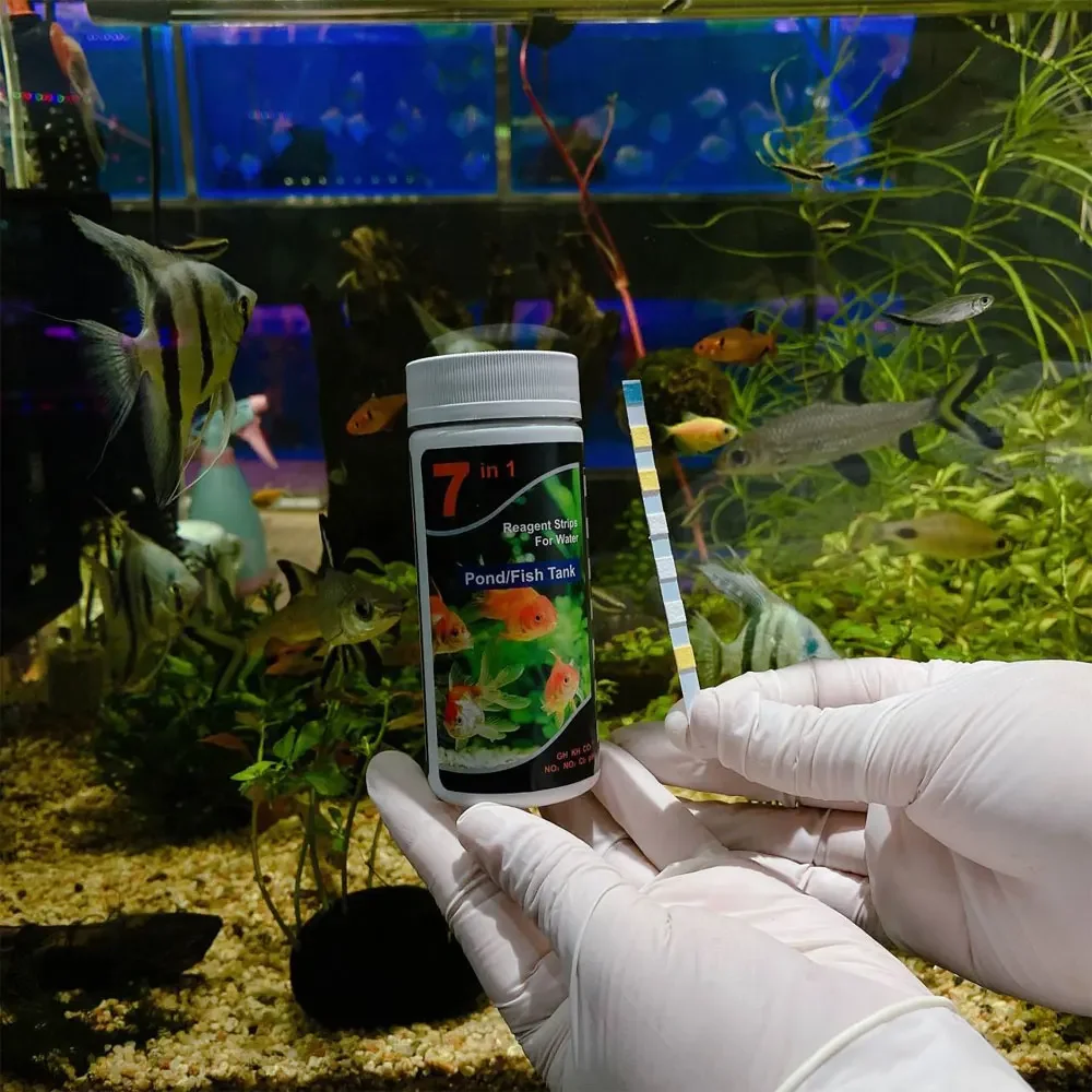 Aquarium Test Strip Freshwater Swimming Pool Aquarium Water Ph Test Strips Water Quality Fish Tank Test Strip Ph Quality Kit