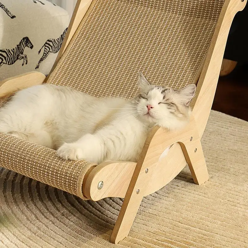 Cat Chair Lounge Bed Cat Scratcher Pet Furniture Cat Hammock Bed for Indoor Cats Kitten Scratching Board Pet Supplies