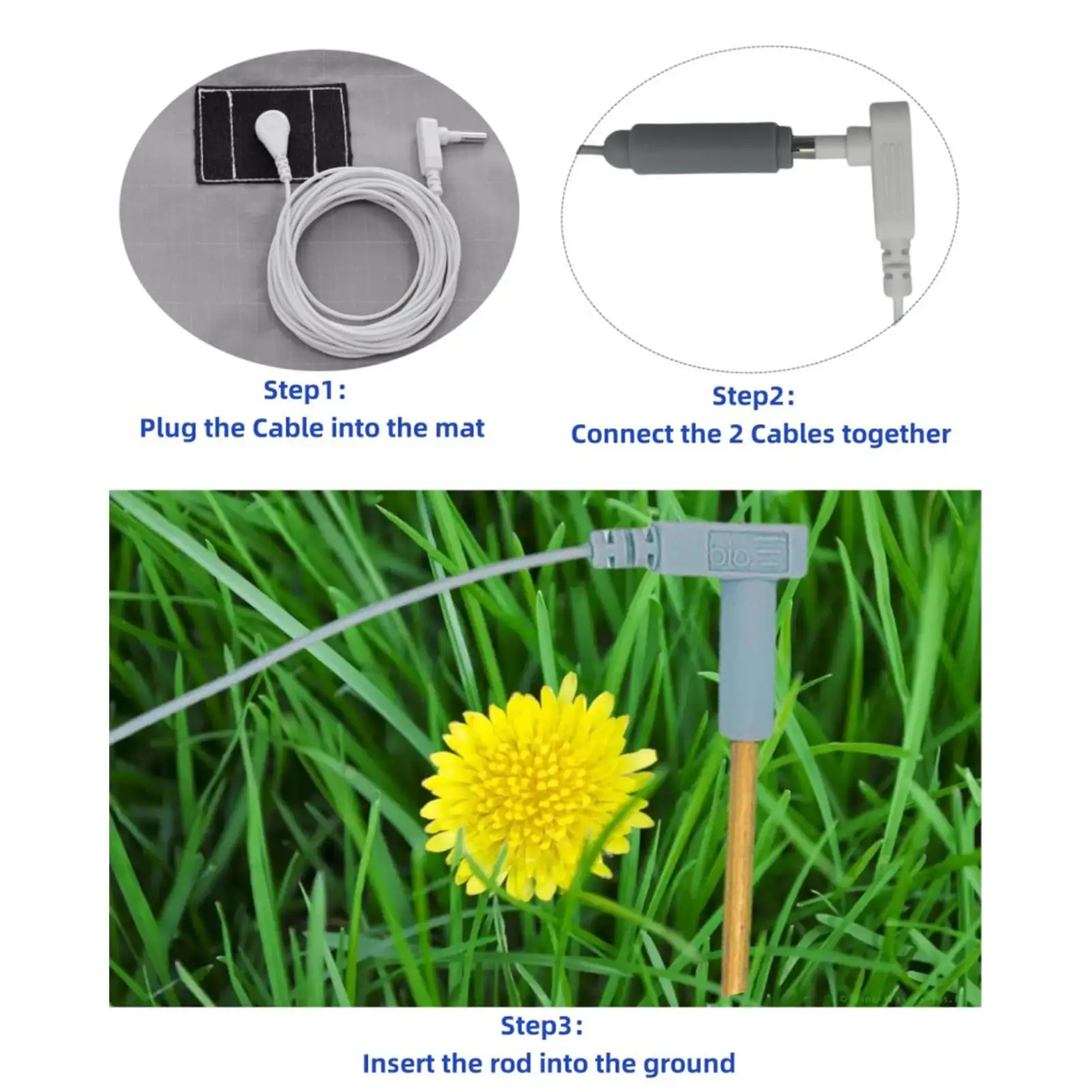 Grounding Copper Rod With 40ft Grounding Wire Monthly Grounding Pad Product Universal Kit Universal Grounding Tester Earthing