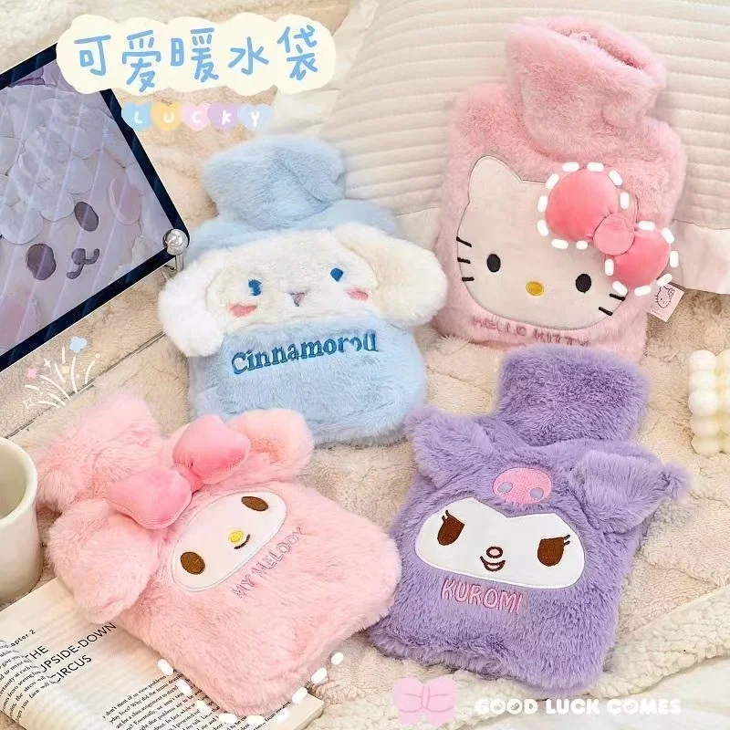 

Sanrio My Melody Cinnamoroll Kuromi плюшевая сумка для горячей воды милые Мультяшные большие уши теплосберегающие мягкие удобные подарки для девочек