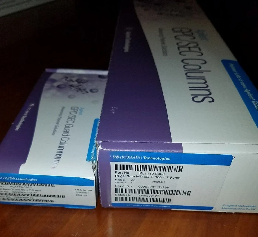 

Для гелевой колонки Agilent PL1110-1520 PL1110-6300 PL1110-6500 PL1110-6520 PL1110-6525 PL1110-6140 MIXED-E, 7,5 мм x 300 мм, 3 мкм