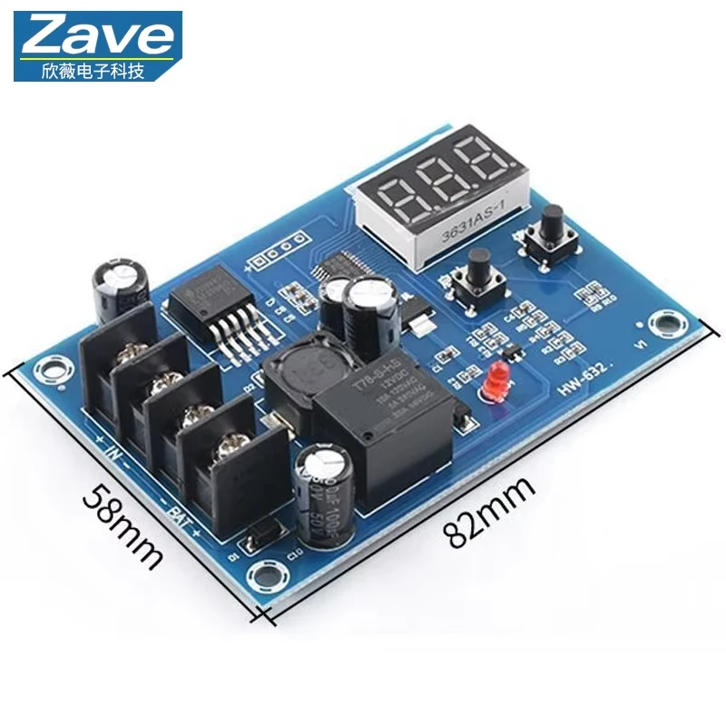 XH-M603 Charging Control Module 12-24V Storage Lithium Battery Charger Control Switch Protection Board With LED Display NEW