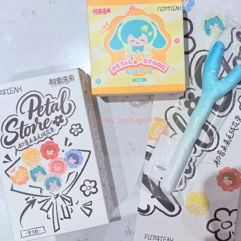 Genuine Hatsune Miku Plush Flower Bouquet Blind Box Series Mysterious Box Figurine Fufu Luka Rin Kaito Doll Cartoon Toy Gift view 5