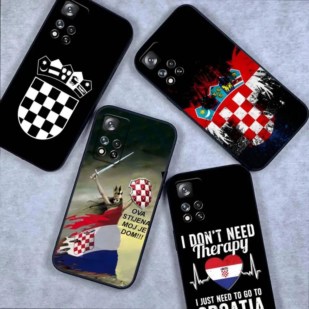 

Croatia Flag Phone Case For Samsung S 25,24,23,22,30,21,10,9,Ultra,Plus,Lite,FE,4,5G Black Soft Case