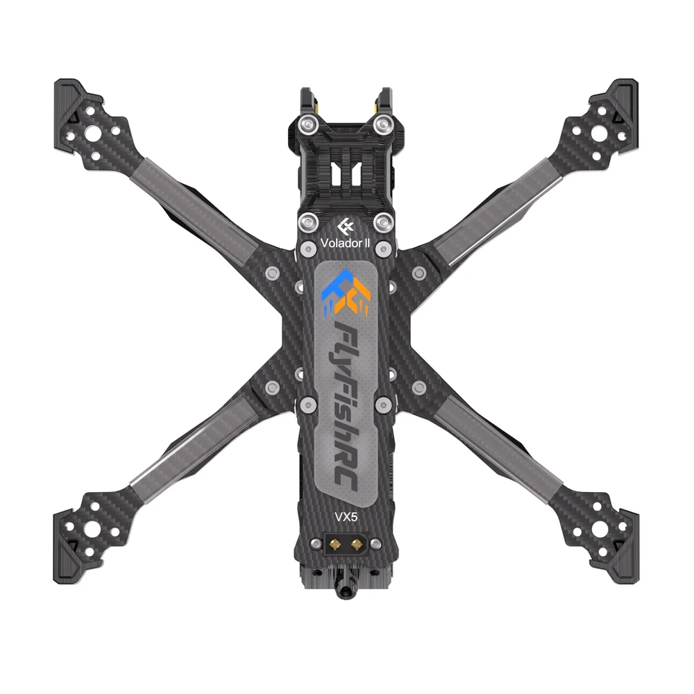 

Volador VX5 Freestyle Beast - 177g w/ TPU,6MM Armored Arms, O3/O4 Jello-Free, Zero Resonance Compact X-Frame,FPV Drone Frame KIT