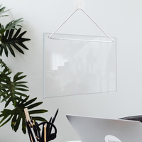 Clear Dry Erase Board Magnetic Calendar Menu Acrylic Note for Fridge Wall-mounted Whiteboard Memo Writing Rewritable