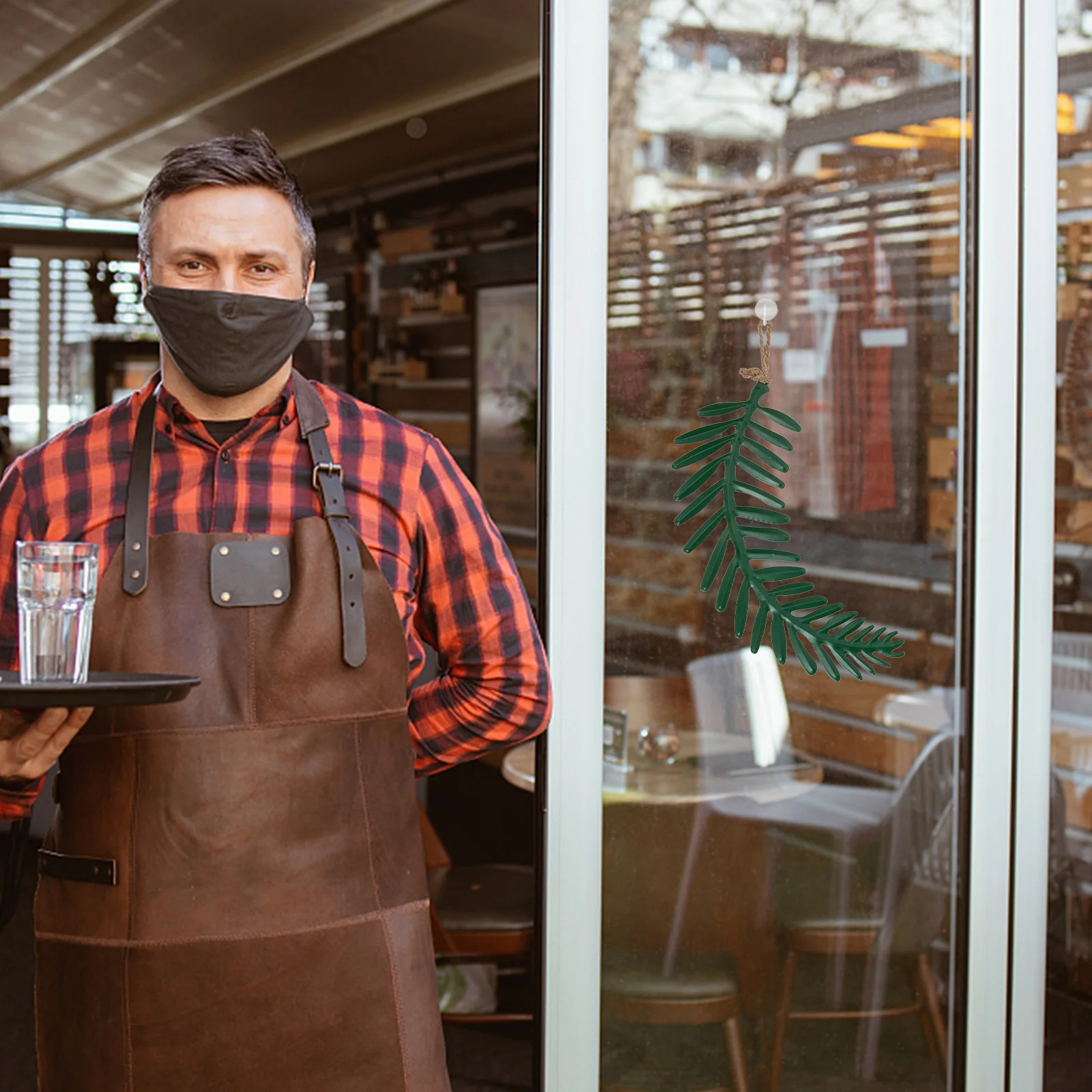 

2pcs Iron Art Door Pendant Leaf Shaped Front Door Sign For Home Wedding Party Garden Decoration Metal Wall Hanging Ornament Iron