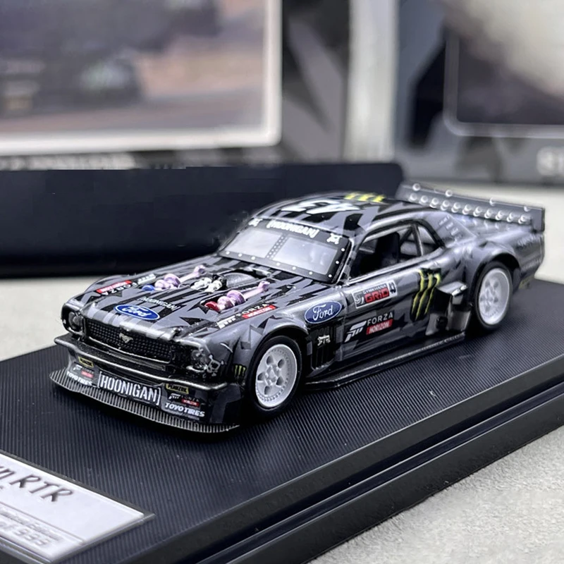 

Масштабная модель автомобиля SW 1:64 Mustang Hoonicorn RTR V3 из сплава, коллекционная модель, миниатюрная машинка для детей