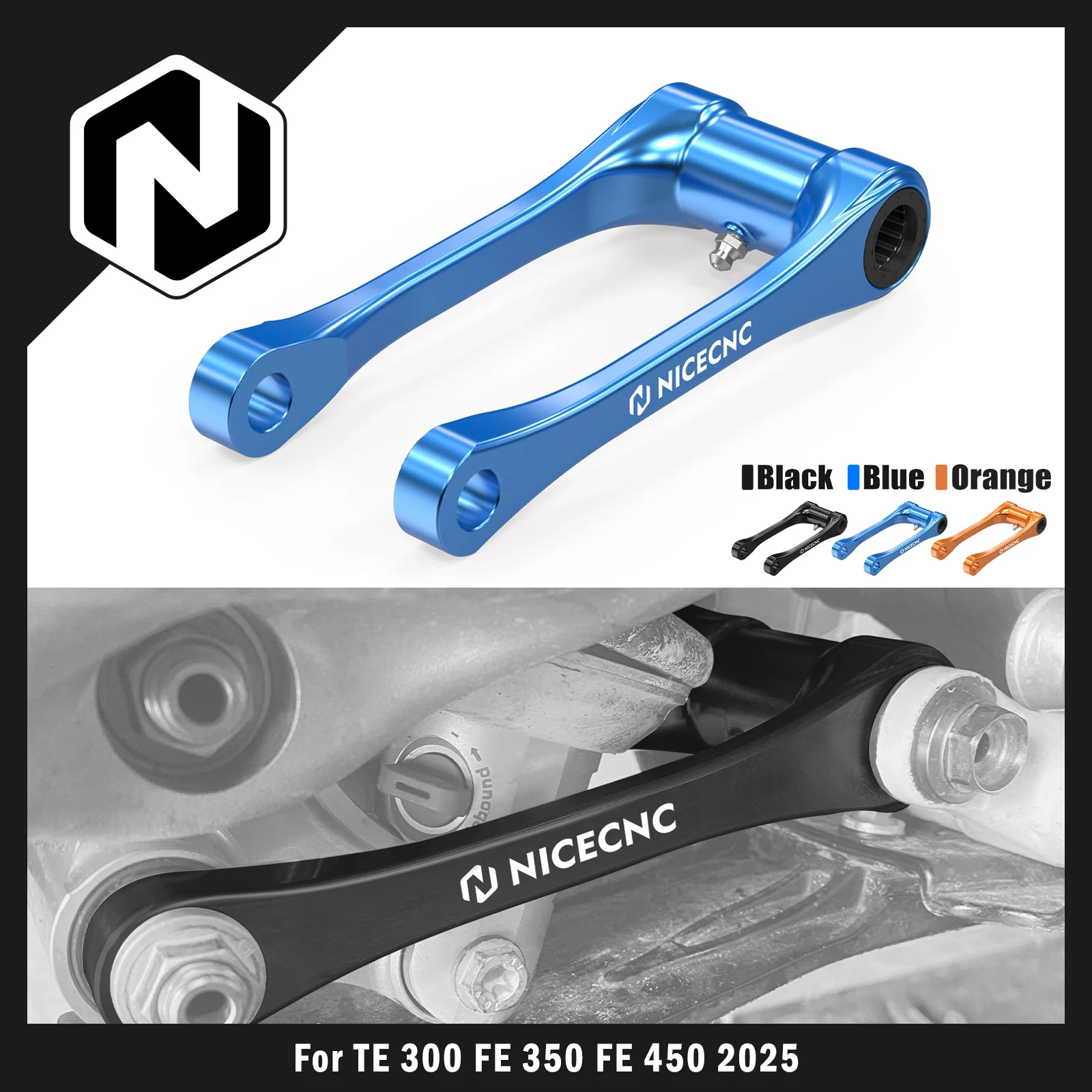 

NICECNC For Husqvarna TE 300 2025 TE 250 FE 250 FE 350 FE 450 501 1″ 1.5″ Lowering Link Kit For KTM SXF 450 GasGas EC 300
