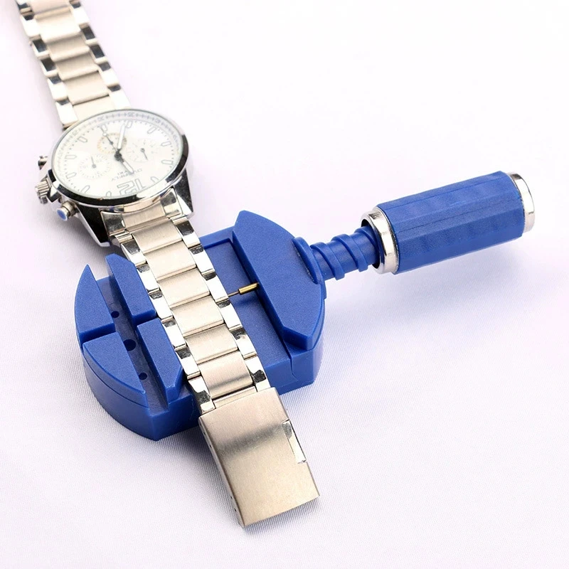 Kit de herramientas para quitar eslabones de reloj, kit de herramientas para reparar correas de reloj, removedor de pasadores de cadena para ajuste de correas de reloj