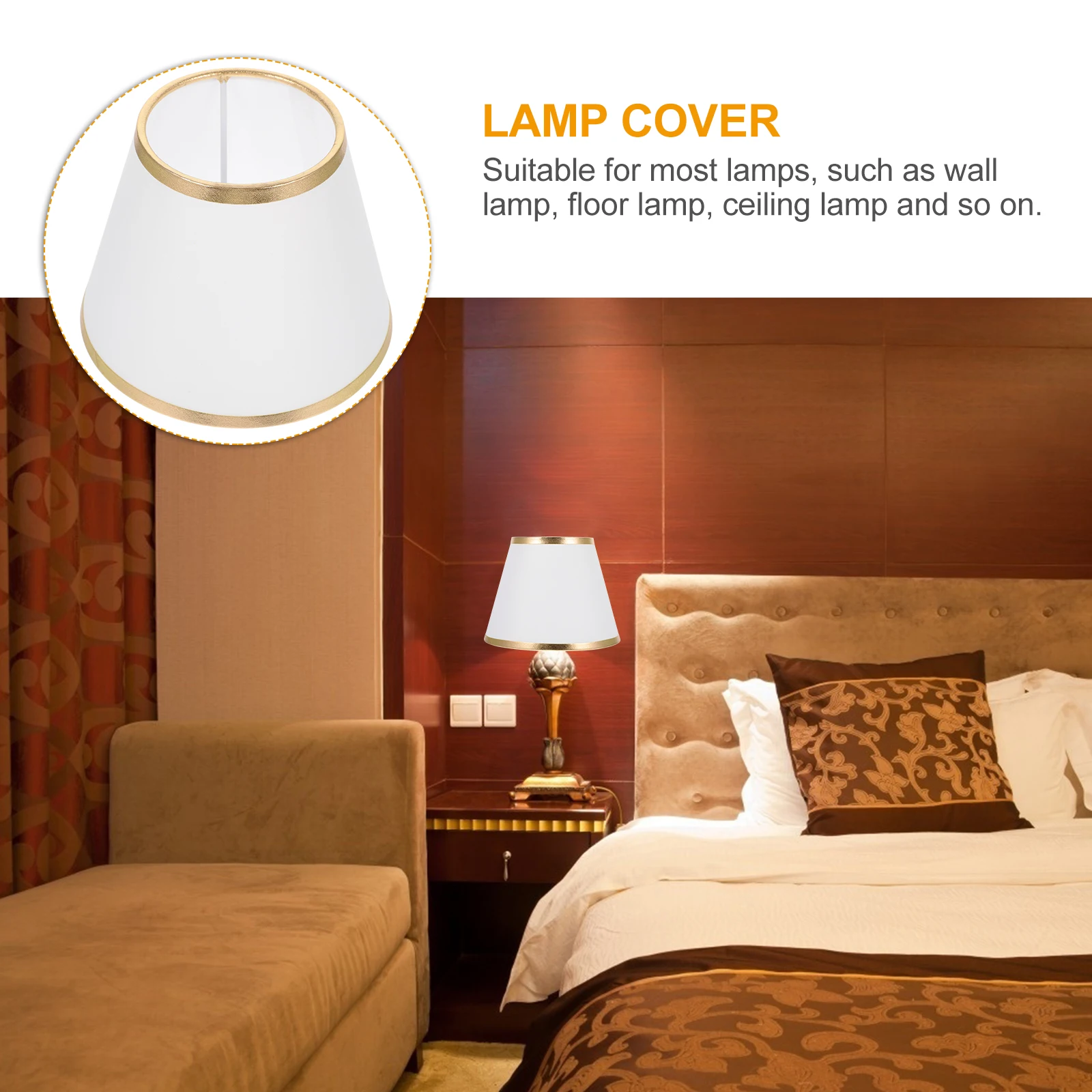 

Decorative Cloth Lampshade Creative Light Cover Durable Chandelier Cover For Ceiling Wall Floor Lamps Dustproof Practical Shade