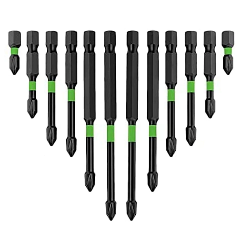 AC23-2023New Screwdriver Bit Set, 12Pcs S2 Driver Drilling Work Set, Strong Head Bits For Power Screwdriver Impact Drill