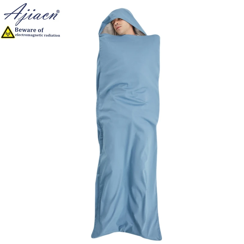 Anti radiation household travel sleeping bag 50% or 100% silver fiber lining electromagnetic radiation shielding sleeping bag