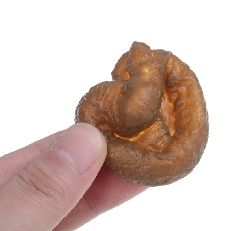 1Pc Realistic Plastic Novelty Joke Toy Fake Human Poop Pooper Trick Funny Toys