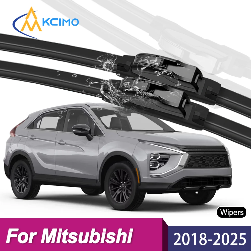 

Upgrade Your Wiper System 2PCS Premium All-Season Blades For Mitsubishi Eclipse Cross GK/GL/YA 2018-2025 Long-Lasting Clear