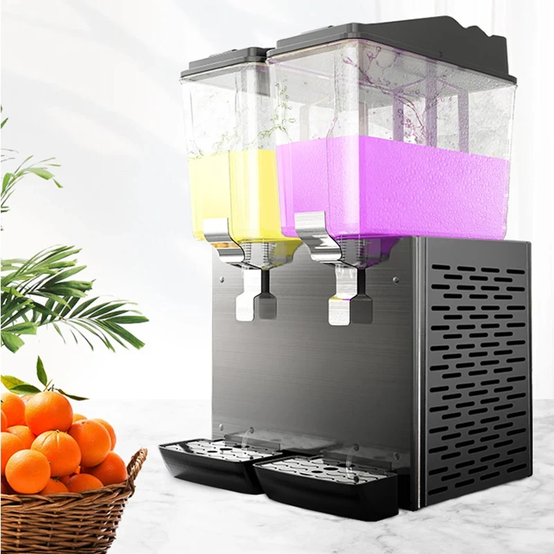 

Commercial Self-Service Beverage Juice Iced Stall Refrigeration Cold Drink Machine Double-Cylinder Three-Cylinder