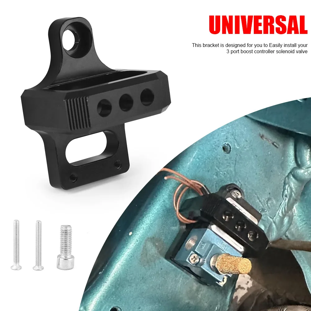 Aluminum 3 Port Solenoid Valve Mount Holder Bracket for Mac AEM Boost Controller For Acura Integra 94-01 For Honda Civic 92-95