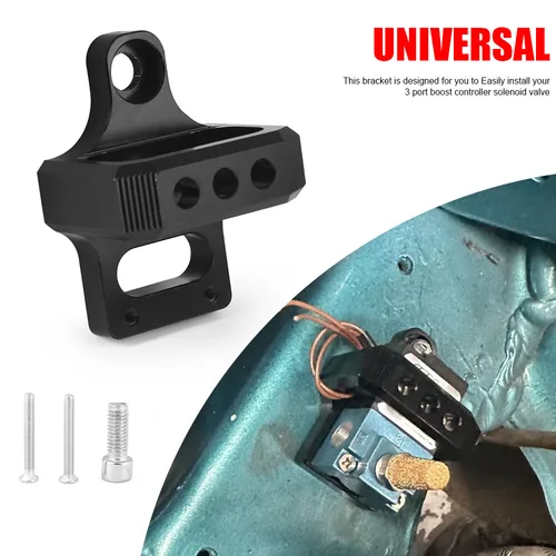 Imagen 2 del producto Soporte de montaje de válvula solenoide de 3 puertos de aluminio para controlador Mac AEM Boost para Acura Integra 94-01 para Honda Civic 92-95