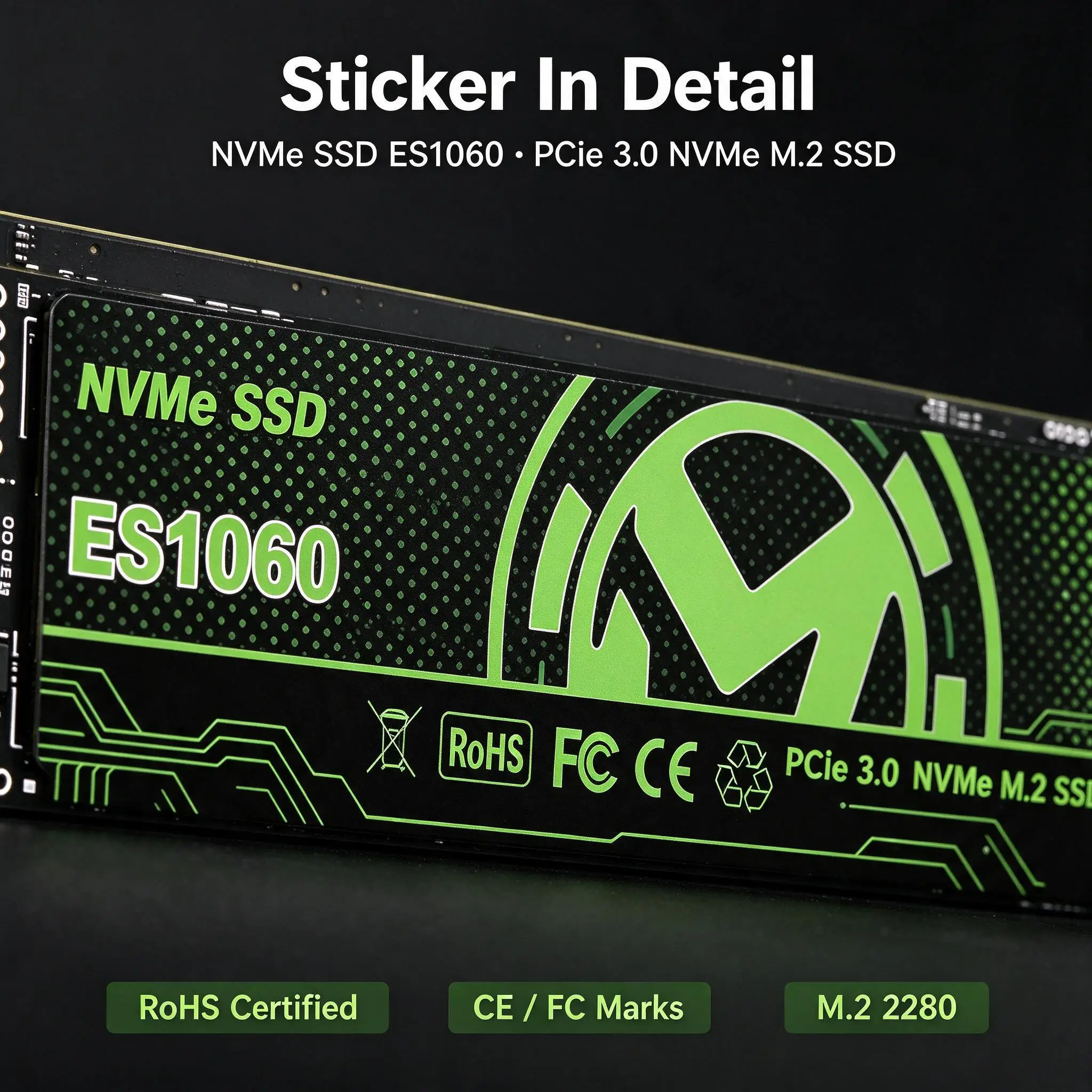 ES1060 Built-in M.2 NVMe Solid State Drive, 1TB/2TB/500GB/4TB, Fast Speed Storage, Laptop, PC, Desktop, Computer. Zenith Pro.