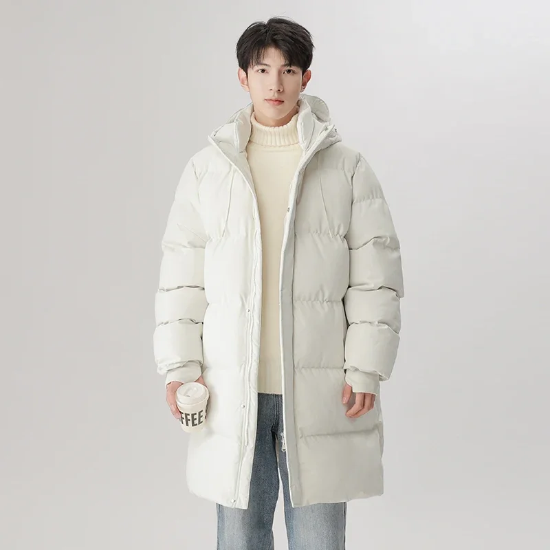 Winter Mode Jugend Mittlere und Lange Kleidung Männer Koreanische Version Beliebte Brot Unten Baumwolle Verdickt Warme Mantel männlichen bobojaco