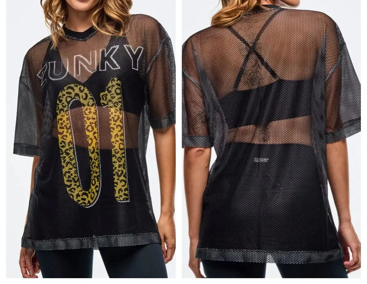 جديد اللياقة البدنية الرقص ارتداء اللياقة البدنية اليوغا الرياضة مجموعة الرقص ضيق تمتد تي شيرتات قصيرة الاكمام 0978