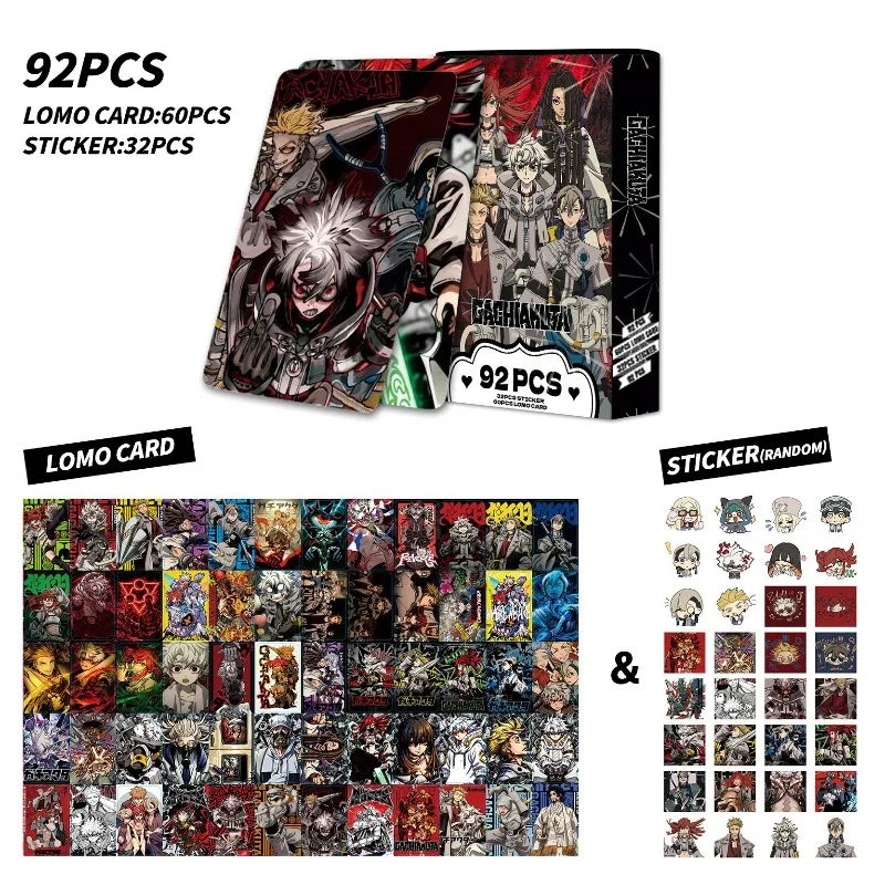 92Pcs Double Sided HD Lomo Cards Mini Photocards Stickers Greeting Cards Dark Battle Comic Hobby Collection Stationery Gift view 2