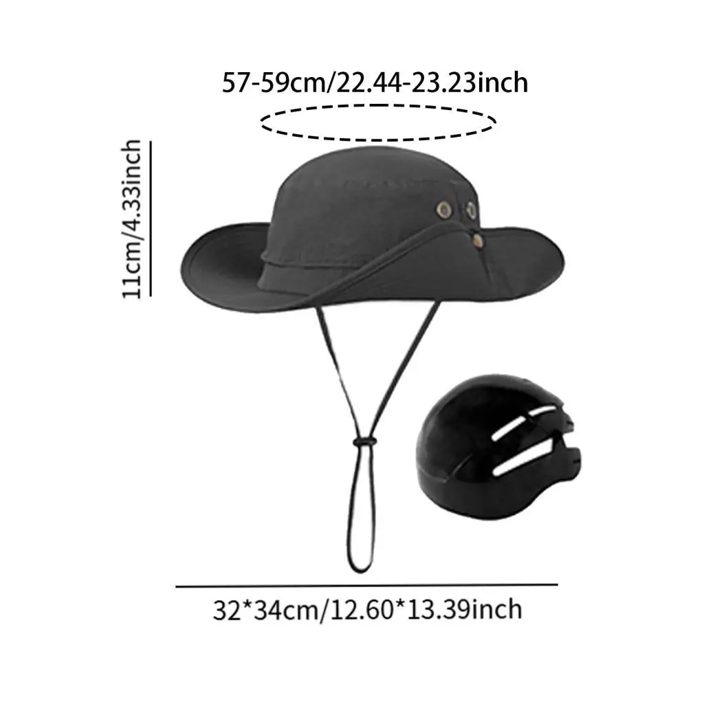 

Bicycle Helmet Impact Resistance Sun Protection Hat Modern Surf Bucket Hat for Adults Women Men Everyday Wear Cycle Travel