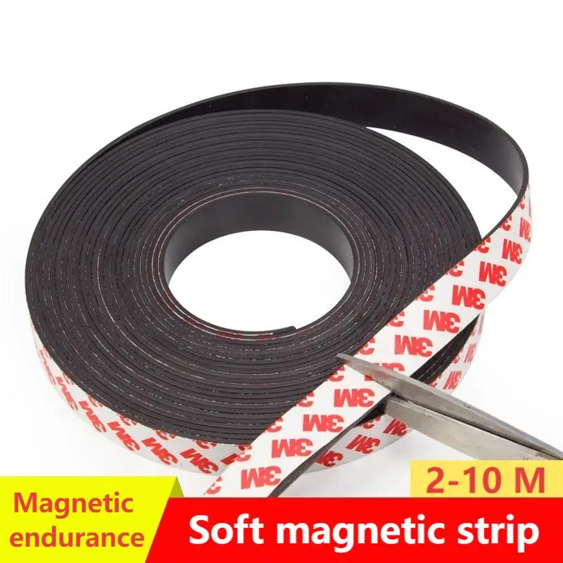 شريط مغناطيسي ناعم، يمكن قطع الشريط الطويل بشكل تعسفي، والمغناطيس التدليبي به مغناطيسية تدوم طويلاً