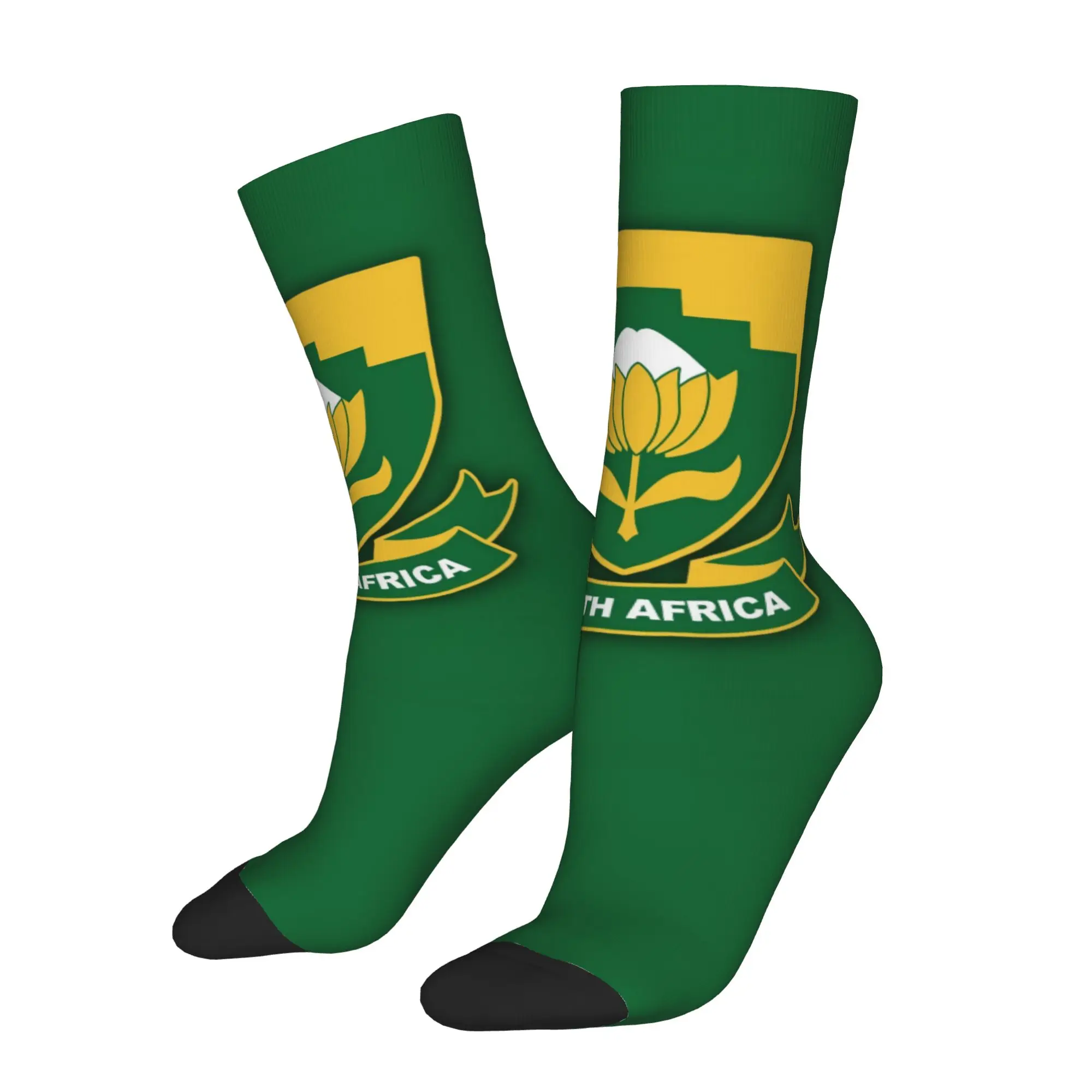 Hip Hop Vintage South Africa Crazy Men's compression Socks Unisex  Street Style Seamless Printed Funny Sock Match Day Essentials