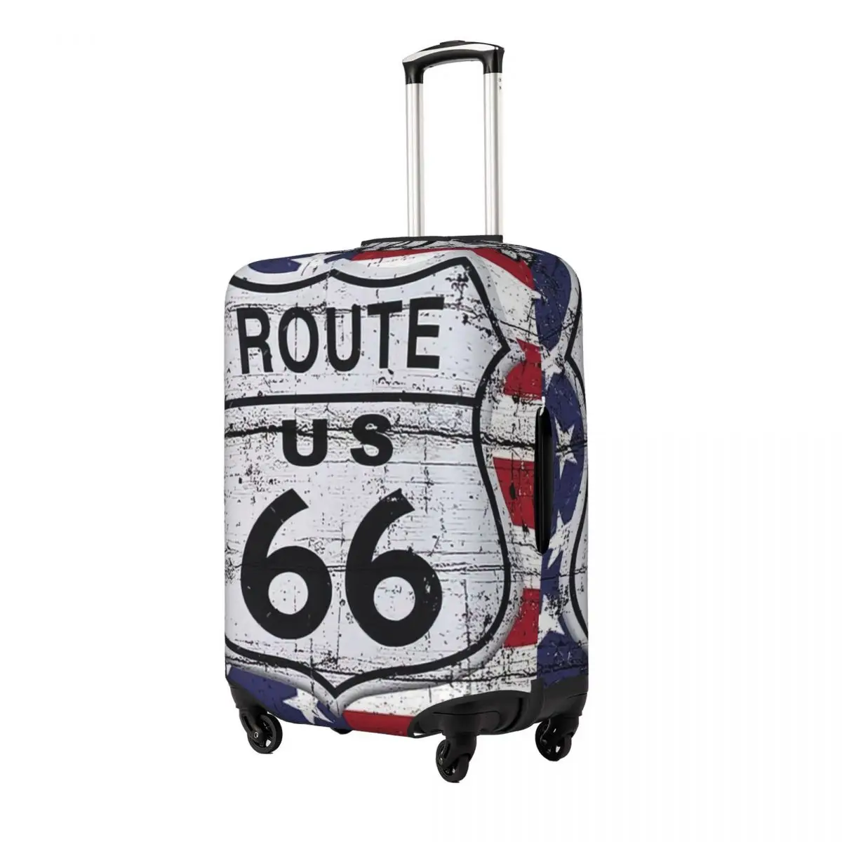 Route 66 Print Luggage Protective Dust Covers Elastic Waterproof 18-32inch Suitcase Cover Travel Accessories